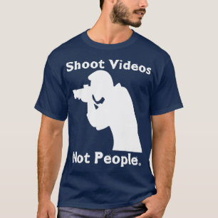 Shoot Videos Not People Anti-Guns Action for Gun T Shirt