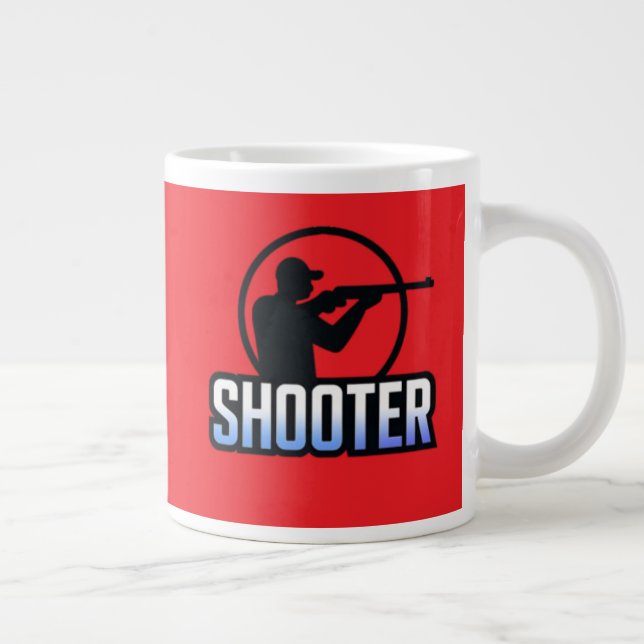 Shooter - Marksman Silhouette Premium Design Jumbo Mugg (Höger)