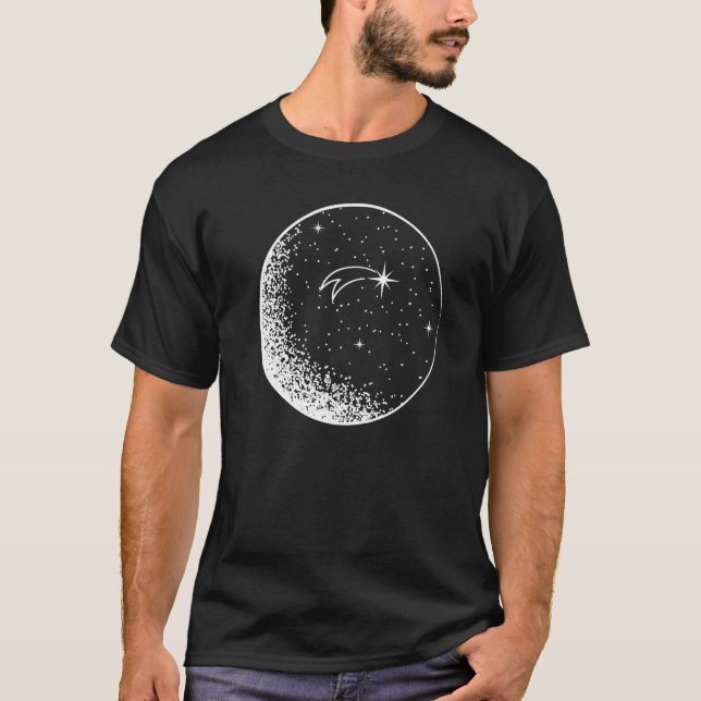 Shooting Star Starry Sky   1 T Shirt (Framsida)