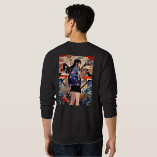 【SHOP限定イラスト】和柄JKスウェット|寿司娘 GenerativeAI Lång Ärmad Tröja