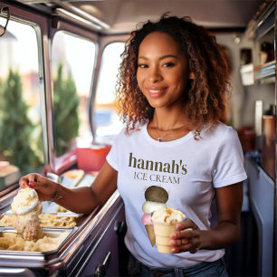 Shop-Anpassningsbarna för Small Business Ice Cream T Shirt