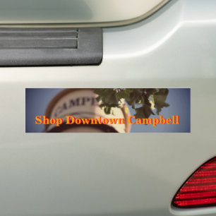 Shop Downtown Campbell Vatten Torn Bumper Sticker Bildekal