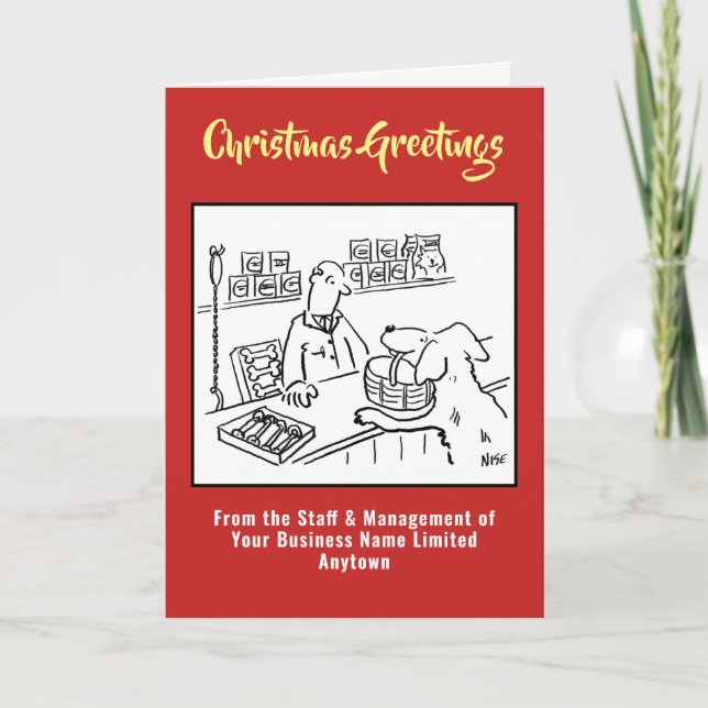 Shop- eller Pet Store-julkort Helgkort (Framsida)