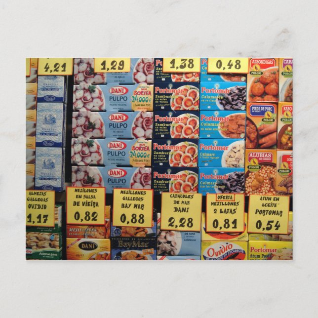 Shop-fönstret, Barcelona, Spanien Vykort (Framsida)