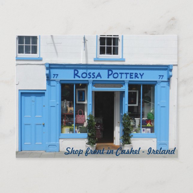 Shop fron in Cashel - Irland Vykort (Framsida)