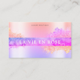 Shop Modern Holografisk Elegant Glitter boutique Visitkort