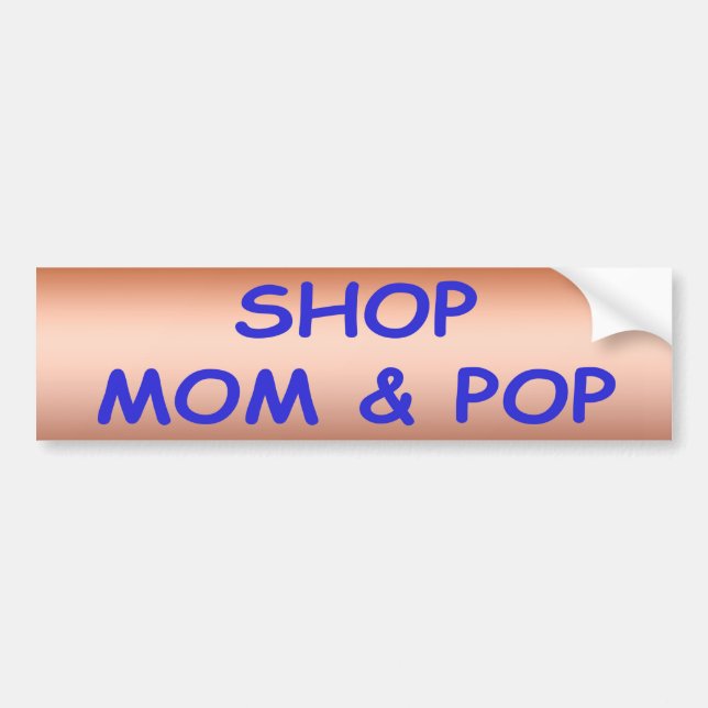 Shop Mon Pop Bumper Sticker Bildekal (Framsidan)