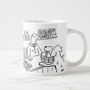 Shop Shop Worker Hund Shopping Jumbo Mugg