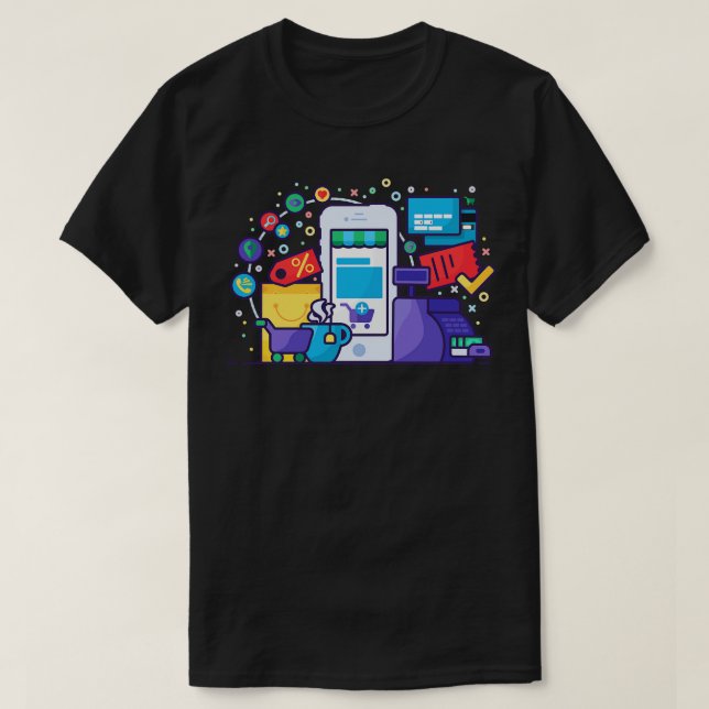 Shop Shopping T Shirt (Design framsida)