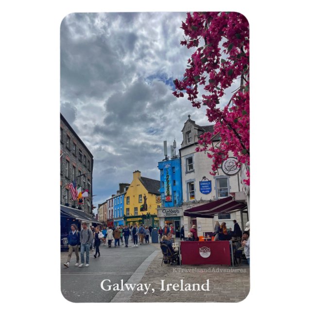 Shop street i Galway, Irland Magnet (Vertikal)