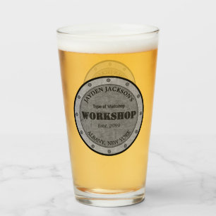 Shop Workshop Shed Man Cave Pint Glaskopp
