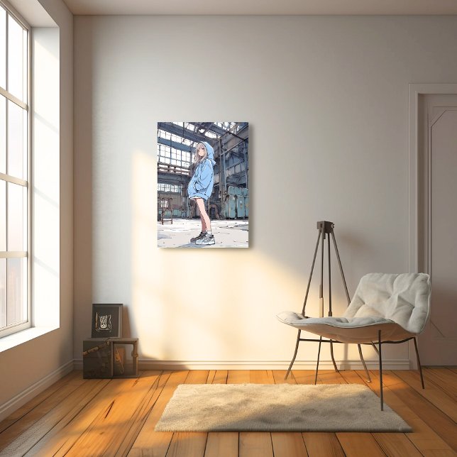 【SHOP&X限定イラスト】JKポスター｜寿司娘 GenerativeAI Fototryck (Skapare uppladdad)