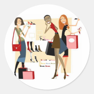 Shopahok Runt Klistermärke