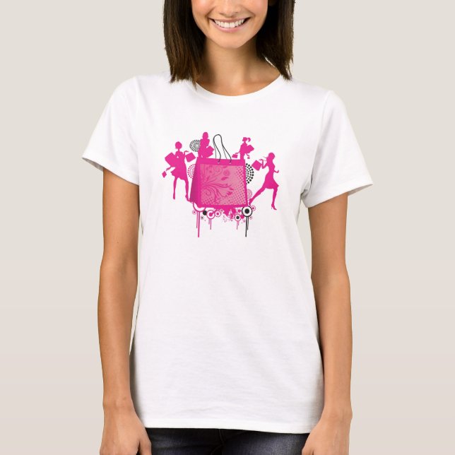 Shopaholic T Shirt (Framsida)