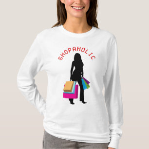 SHOPAHOLIC-TSHIRT T SHIRT