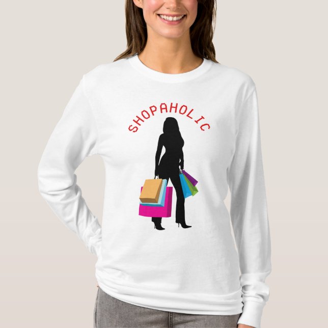 SHOPAHOLIC-TSHIRT T SHIRT (Framsida)