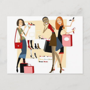 Shopaholic Vykort