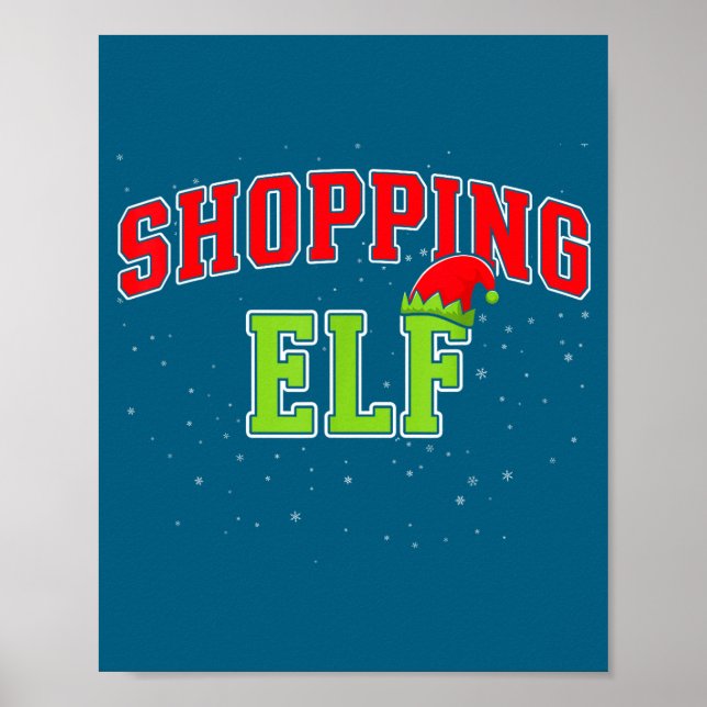 Shopng Elf Christmas Family Matching Group Xmas Sh Poster (Framsidan)