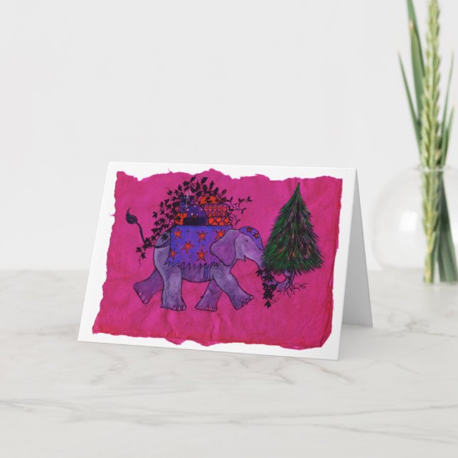 Shoppa för jul (rosor) helgkort (Framsida)