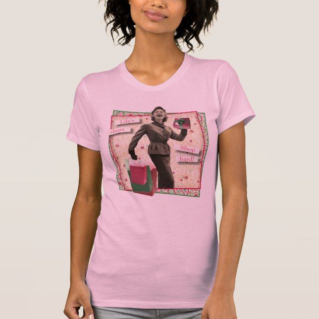 Shoppa hårt tee shirt (Framsida)