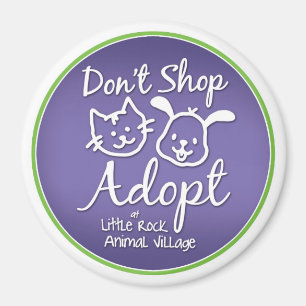 "Shoppa inte, adoptera" magneten Magnet