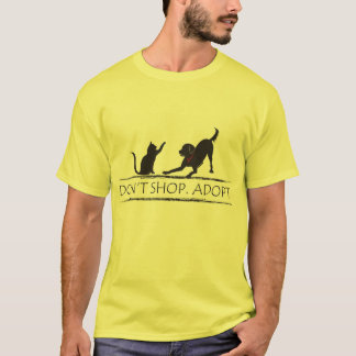 Shoppa inte - adoptera! tee shirt