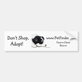 Shoppa inte, adoptera! , www.PetFinder.com Bildekal