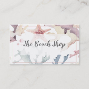 "Shoppar stranden" den kust- visitkorten Visitkort