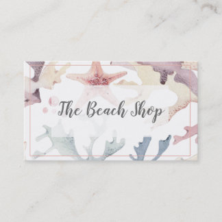 "Shoppar stranden" den kust- visitkorten Visitkort