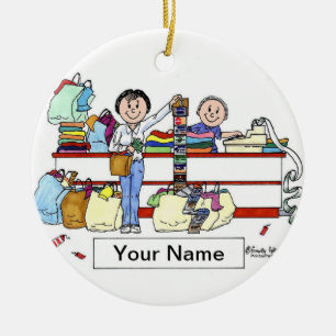 Shoppare - Honung Julgransprydnad Keramik