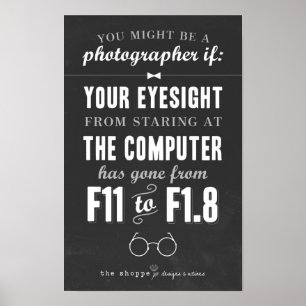 Shoppe Satire - Humor för fotografer Poster