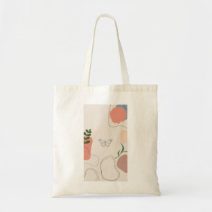 Shopper i Beige Cotton Tragetasche Jutetasche Tygkasse