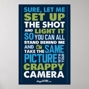 Shoppesatir - humor för fotografer poster