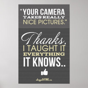 Shoppesatir - humor för fotograftryck poster