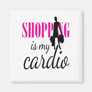 Shopping är min Cardio-grafik (v1) Magnet