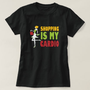 Shopping är min Cardio roliga T-tröja T-shirt