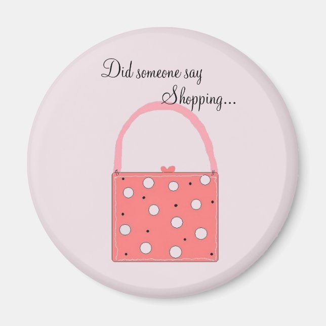 Shopping är Roligt Magnet (Framsidan)