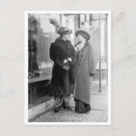 Shopping av Mor och dotter Vykort