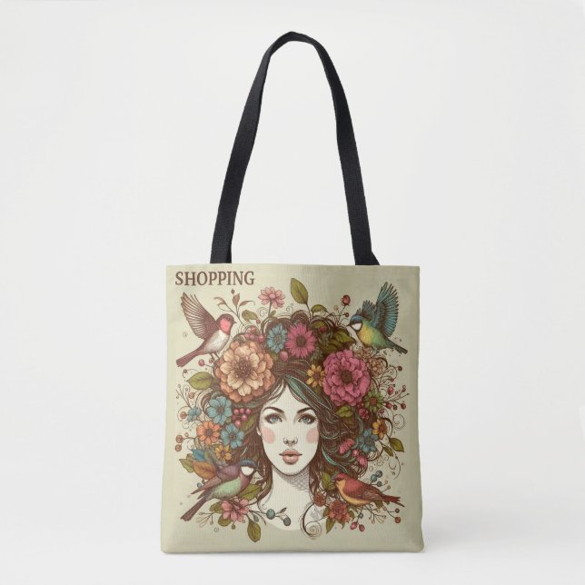 Shopping bag Art-utskrift Var03 Tygkasse (Framsida)