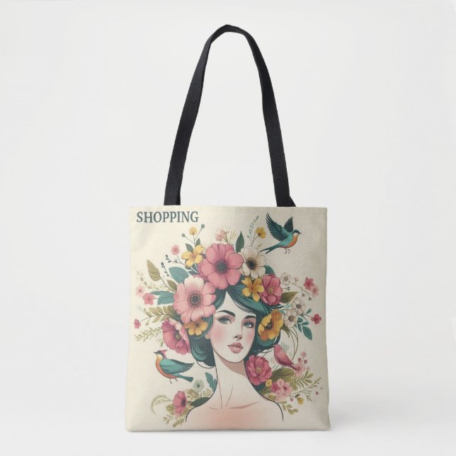 Shopping bag Art-utskrift Var04 Tygkasse (Framsida)