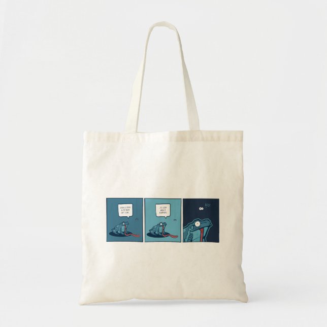 Shopping bag med tecknaden Frog och Spider Tygkasse (Framsidan)