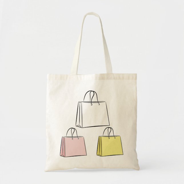 shopping bag Tote Bag Tygkasse (Framsidan)