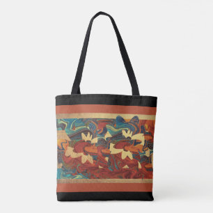 Shopping bag/Tote Swirl eller Färg Multifärgad Tygkasse