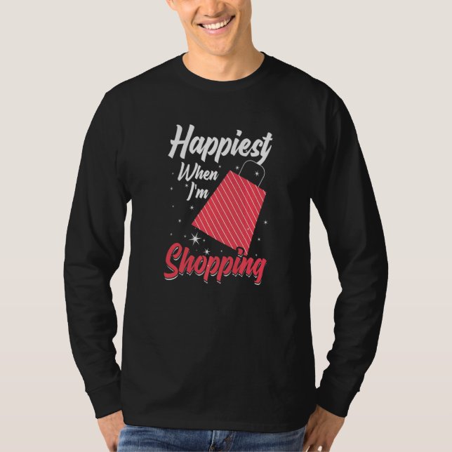 Shopping Cart-offerter Shopper Joke 8 T Shirt (Framsida)