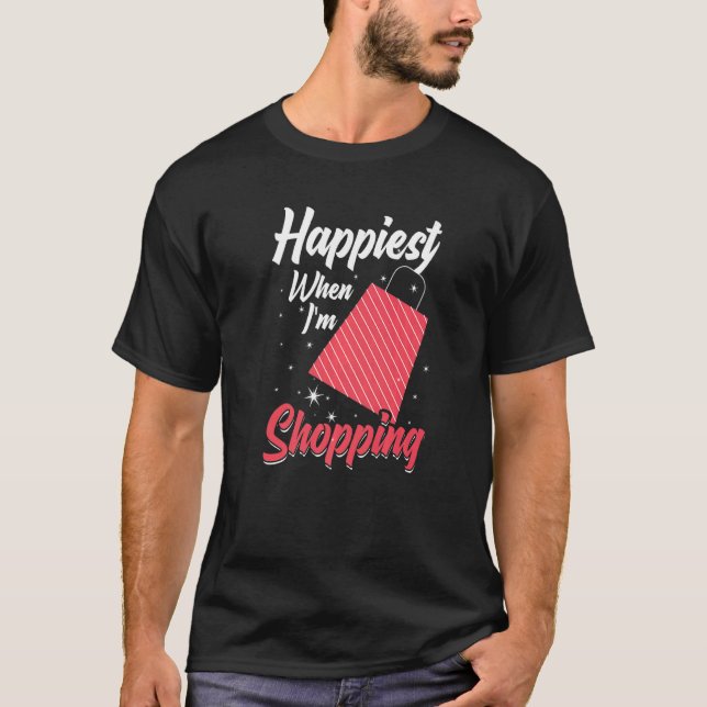 Shopping Cart-offerter Shopper Joke 8 T Shirt (Framsida)