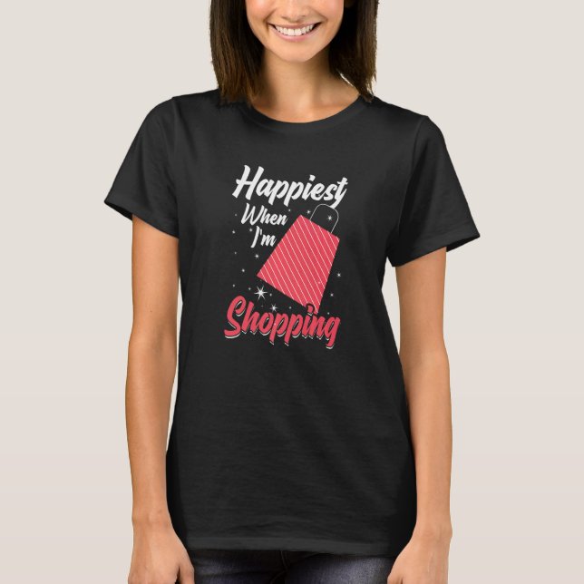 Shopping Cart-offerter Shopper Joke 8 T Shirt (Framsida)
