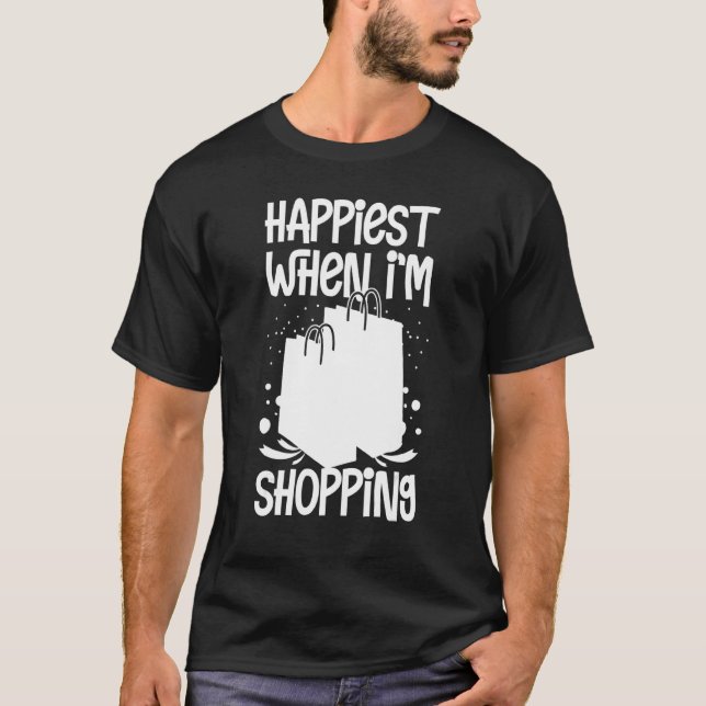 Shopping Cart-offertköp-skämt T Shirt (Framsida)
