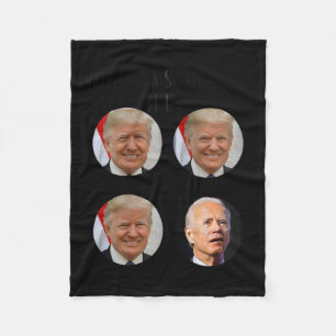 Shopping Cart Trump Biden Valeminnesomröstning Fleecefilt