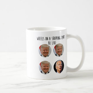 Shopping Cart Trump Biden Valeminnesomröstning Kaffemugg