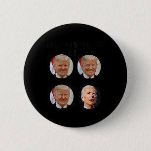 Shopping Cart Trump Biden Valeminnesomröstning Knapp